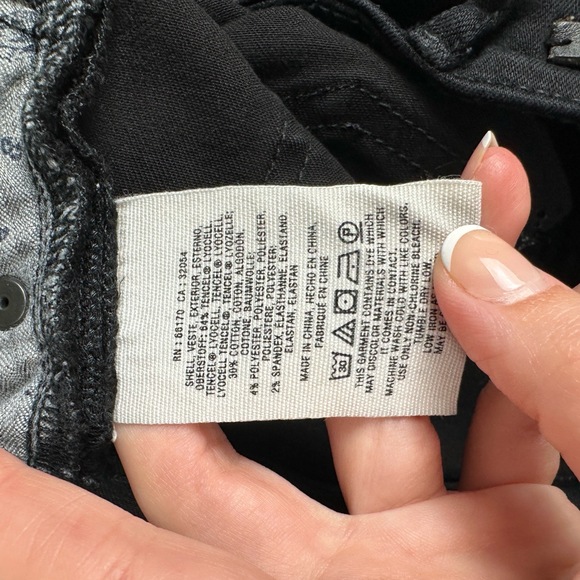 Anthropologie Pilcro And The Letterpress Jeans Sz 28 Mid Rise Black Denim Skinny - Picture 9 of 13